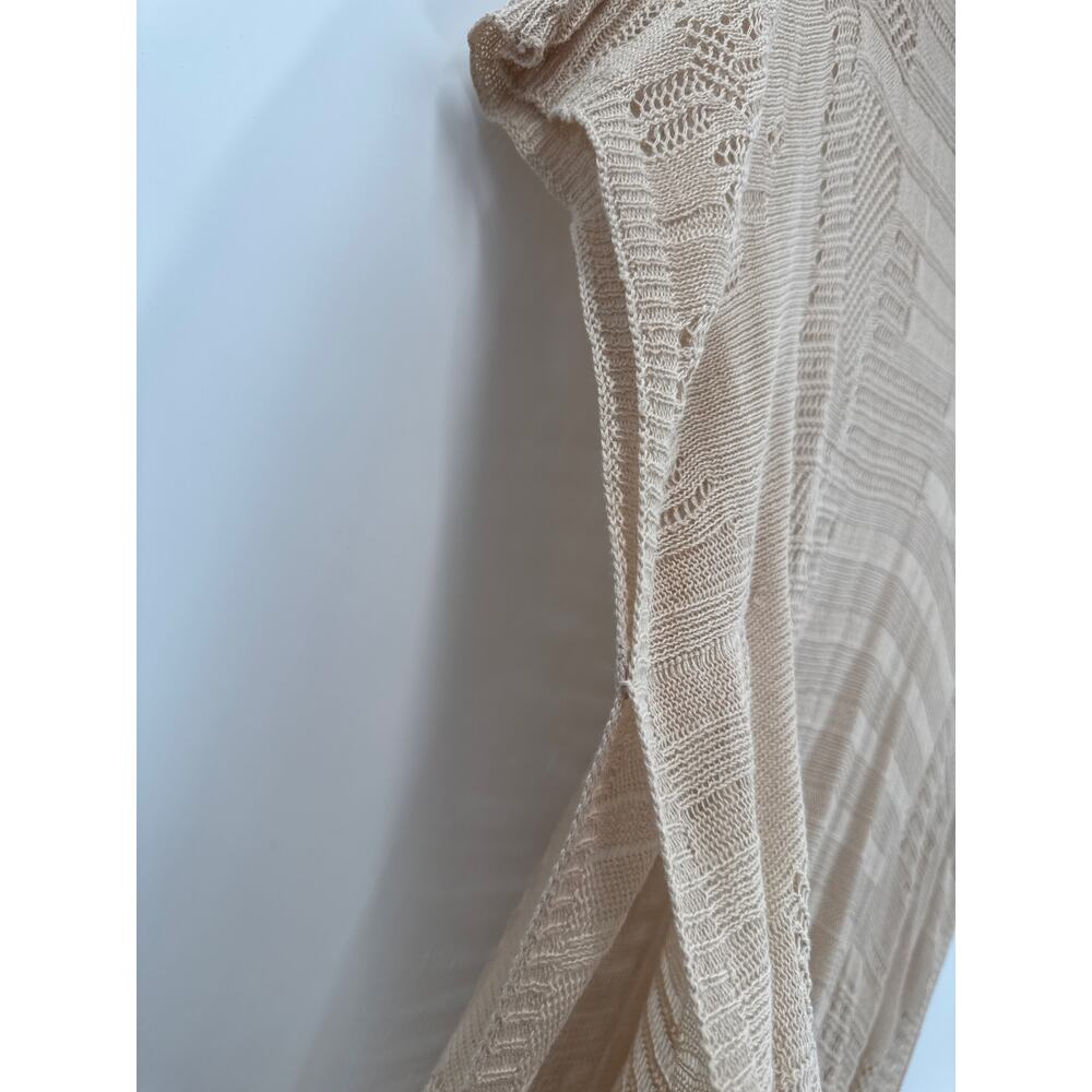 MerSea souk loose knit tunic poncho cover up beige size one size - Picture 4 of 9